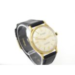 A Gentleman's 9ct gold cased Accurist wristwatch/ The watch approx 3 1/4" Please Note - we do not