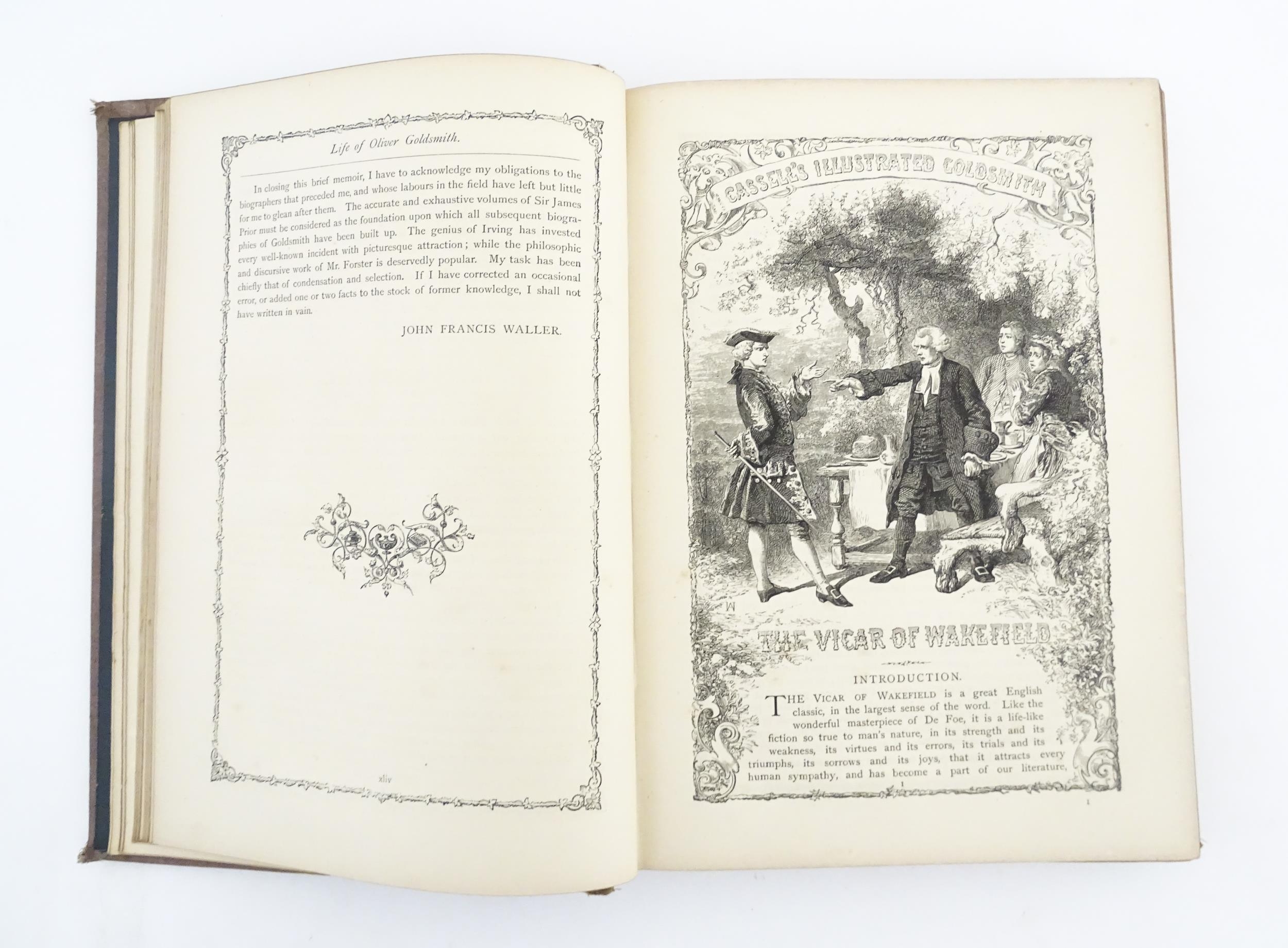 Book: The Works of Oliver Goldsmith Illustrated Vicar of Wakefield, Select Poems and Comedies, - Image 5 of 7