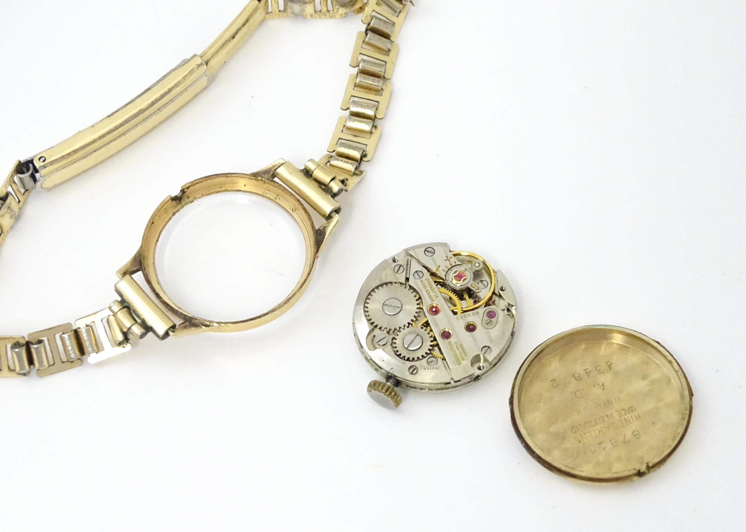 Three various 9ct gold ladies wristwatches, two with 9ct gold bracelet straps. Maker to include - Image 8 of 28