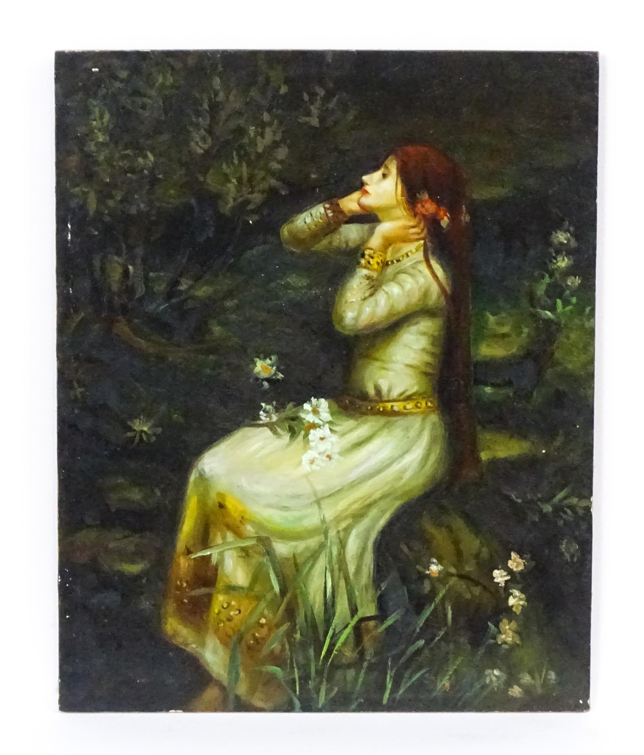 After John William Waterhouse, 20th century, Oil on board, Ophelia, depicting William Shakespeare'