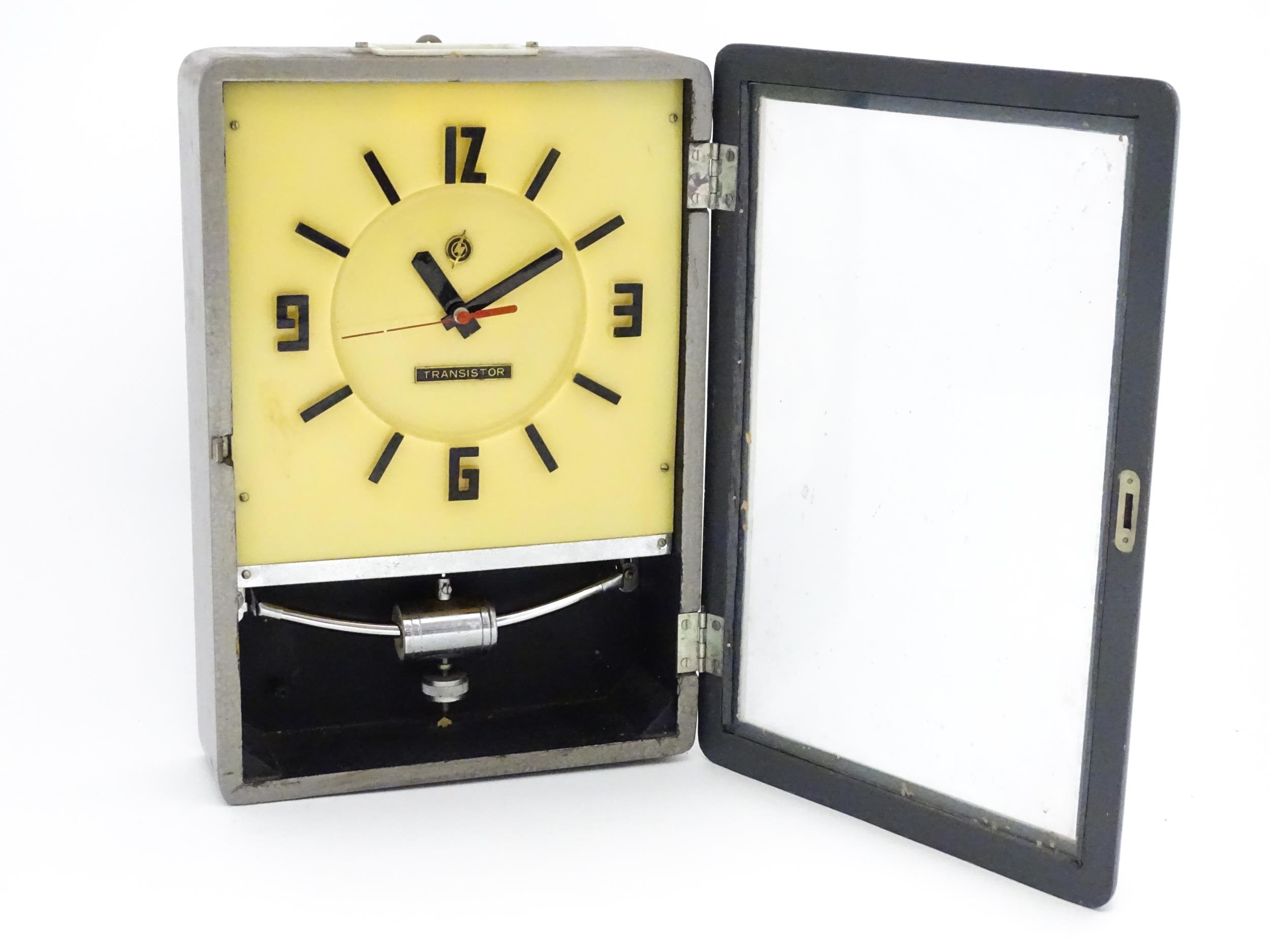 A retro vintage' Transistor ' wall clock. Approx. 15" high Please Note - we do not make reference to - Image 7 of 12