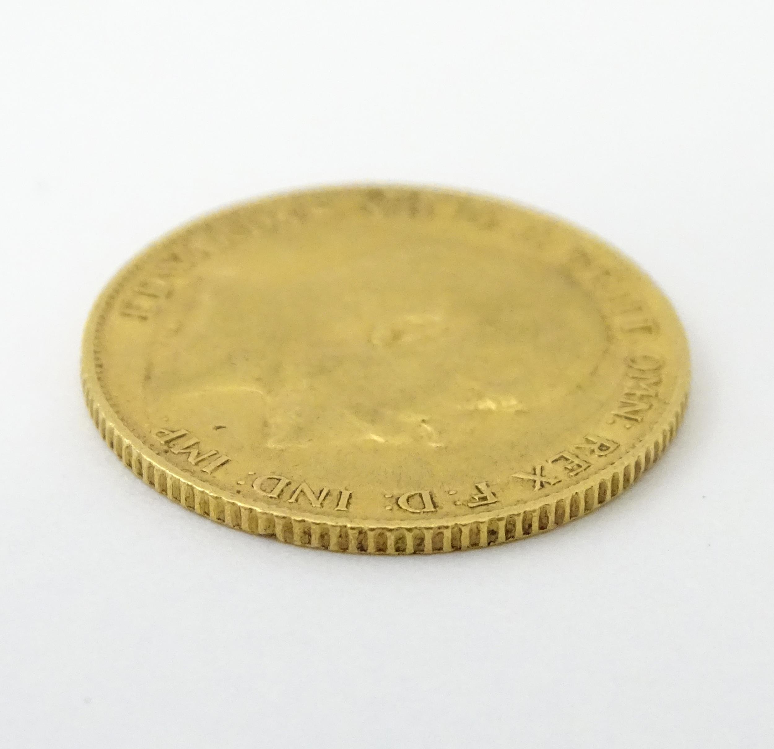 Coin : An Edward VII 1907 gold half sovereign (3.9g) Please Note - we do not make reference to the - Image 4 of 5