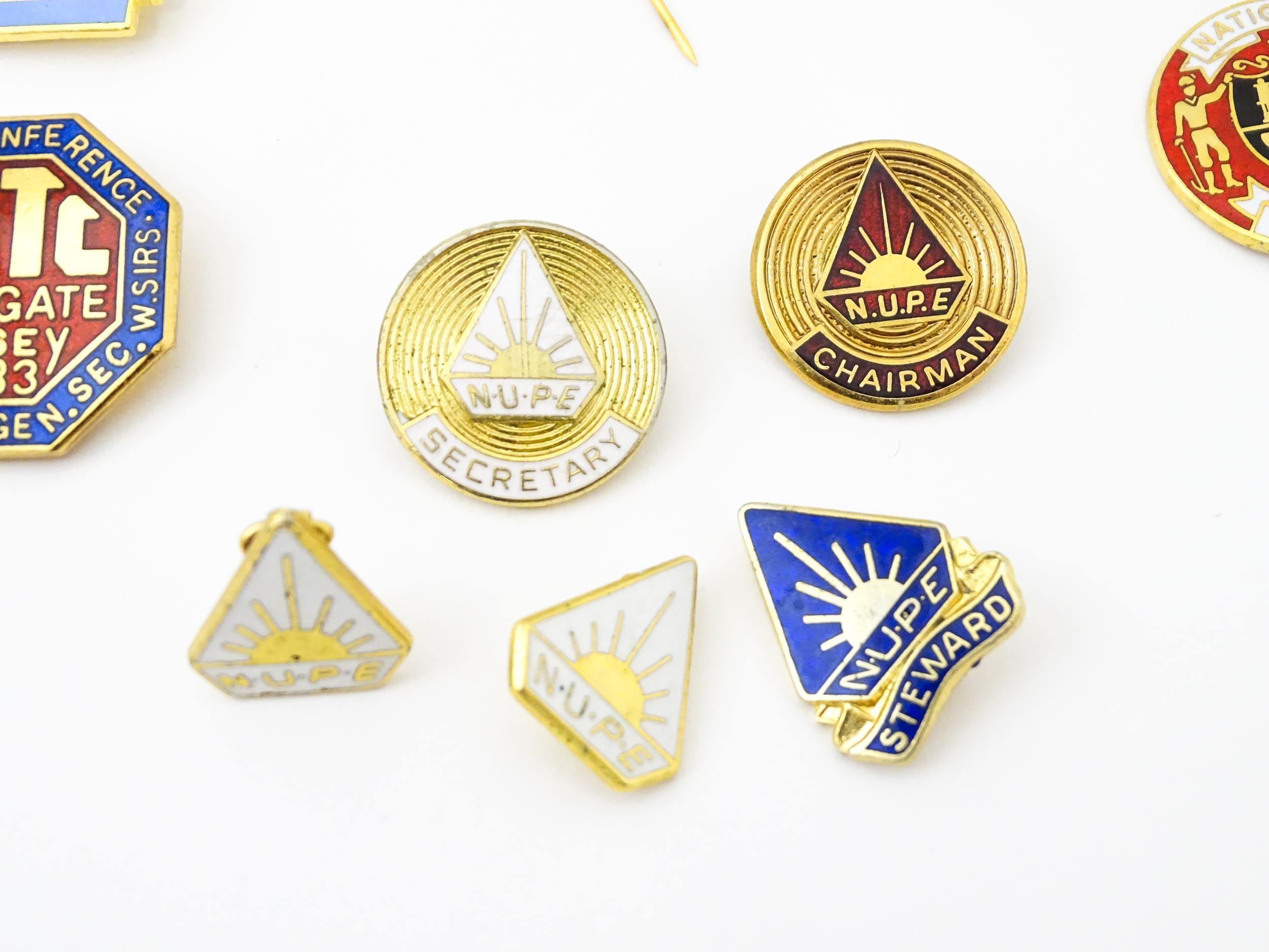 Trade Union Interest: a quantity of assorted badges, pins, etc. to include National Union of - Image 9 of 9