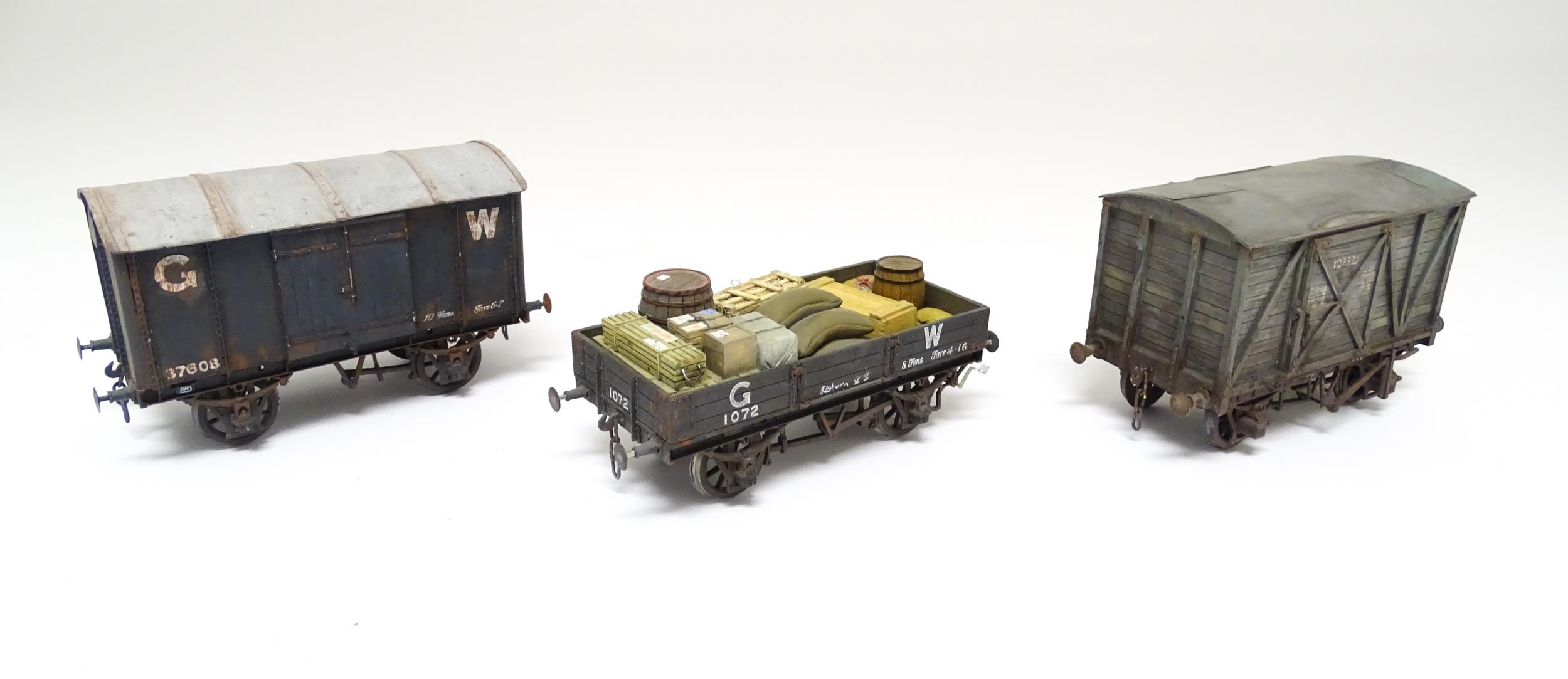 Toys - Model Train / Railway Interest : A quantity of O gauge locomotive, rolling stock / wagons, - Image 5 of 12