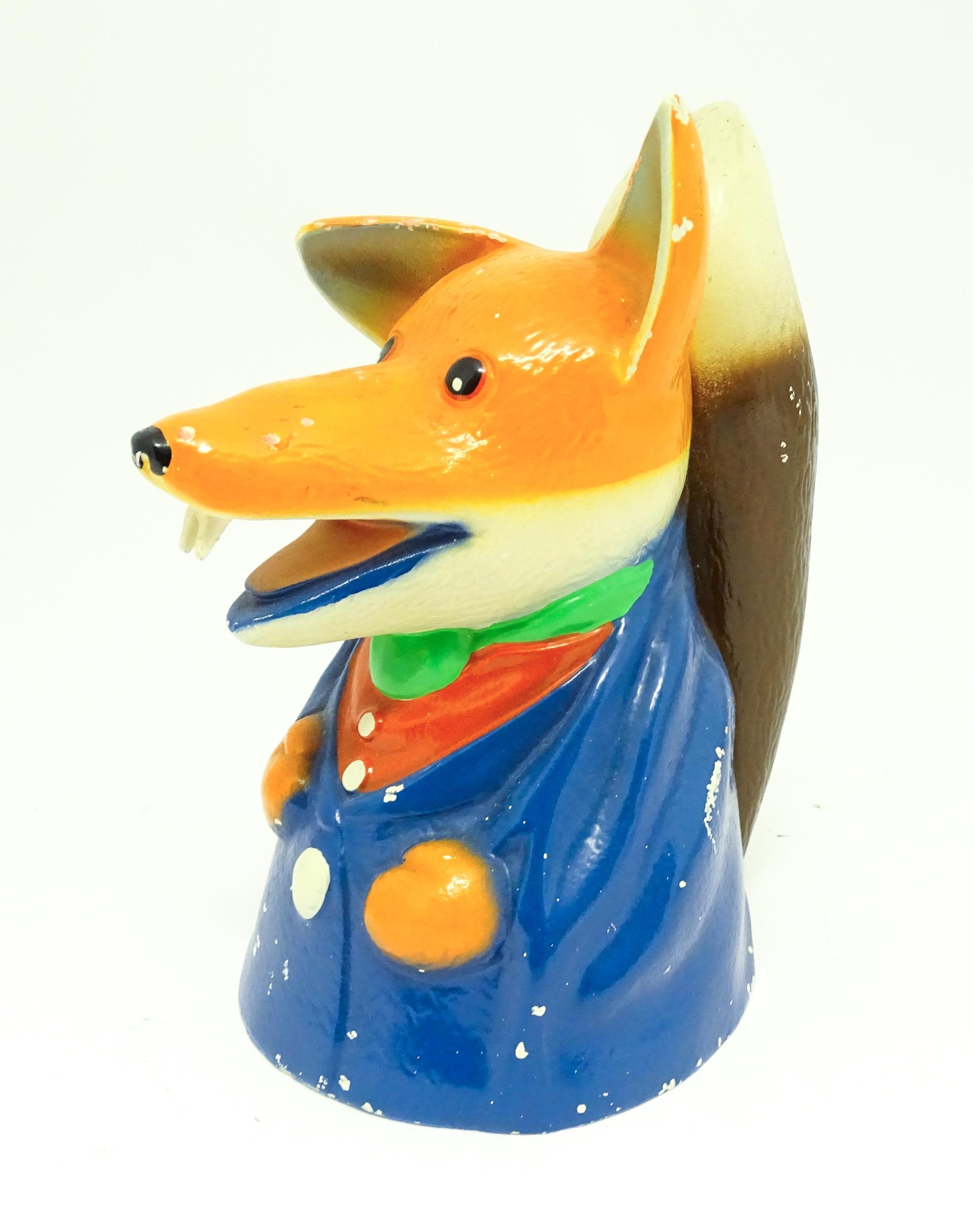 A 20thC novelty cast money box modelled as Basil Brush Ivan Owen & Peter Firmin. Approx. 8" high - Image 4 of 10