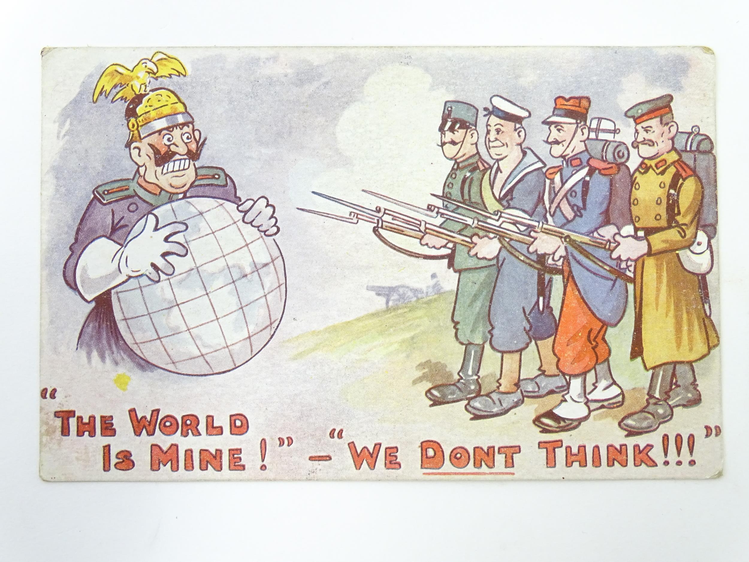 Militaria , WWI / World War 1 / WW1 / First World War : a quantity of caricature / humorous - Image 4 of 11