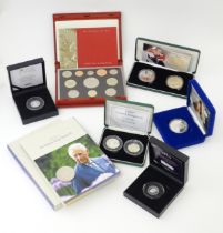 A quantity of coins to include a silver Piedfort Queen Elizabeth II 2021 95th birthday commemorative