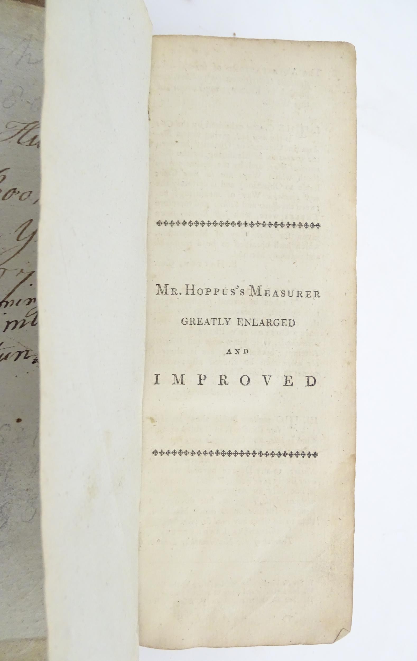 Book: Practical Measuring Made Easy to the Meanest Capacity by a New Set of Tables, by E. Hoppus. - Image 5 of 5