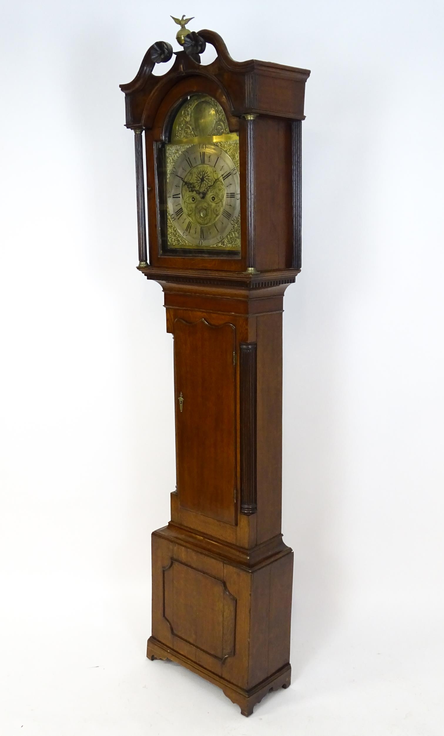 Alexander Mitchel (Mitchell) Gorbals, Glasgow : A Scottish Geo III oak 8-day longcase clock the - Image 4 of 16