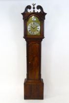 William Westbrook, London : An 18thC mahogany cased 8-day longcase clock, the brass face with
