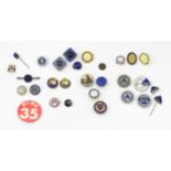 Trade Union Interest: a quantity of assorted badges, pins, etc. to include Post Office Engineering