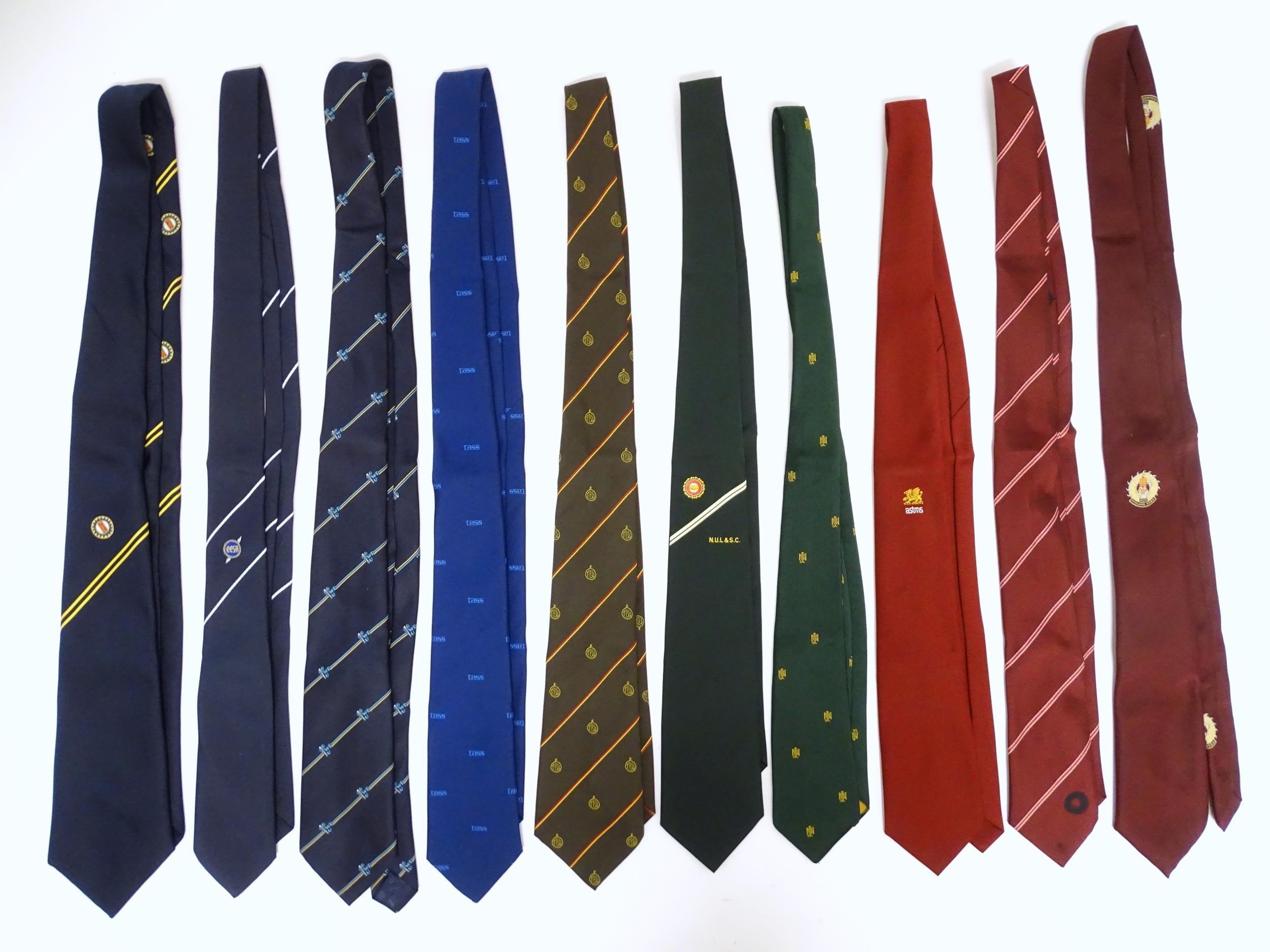 Trade Union Interest: a quantity of assorted ties, to include Technical Administrative and