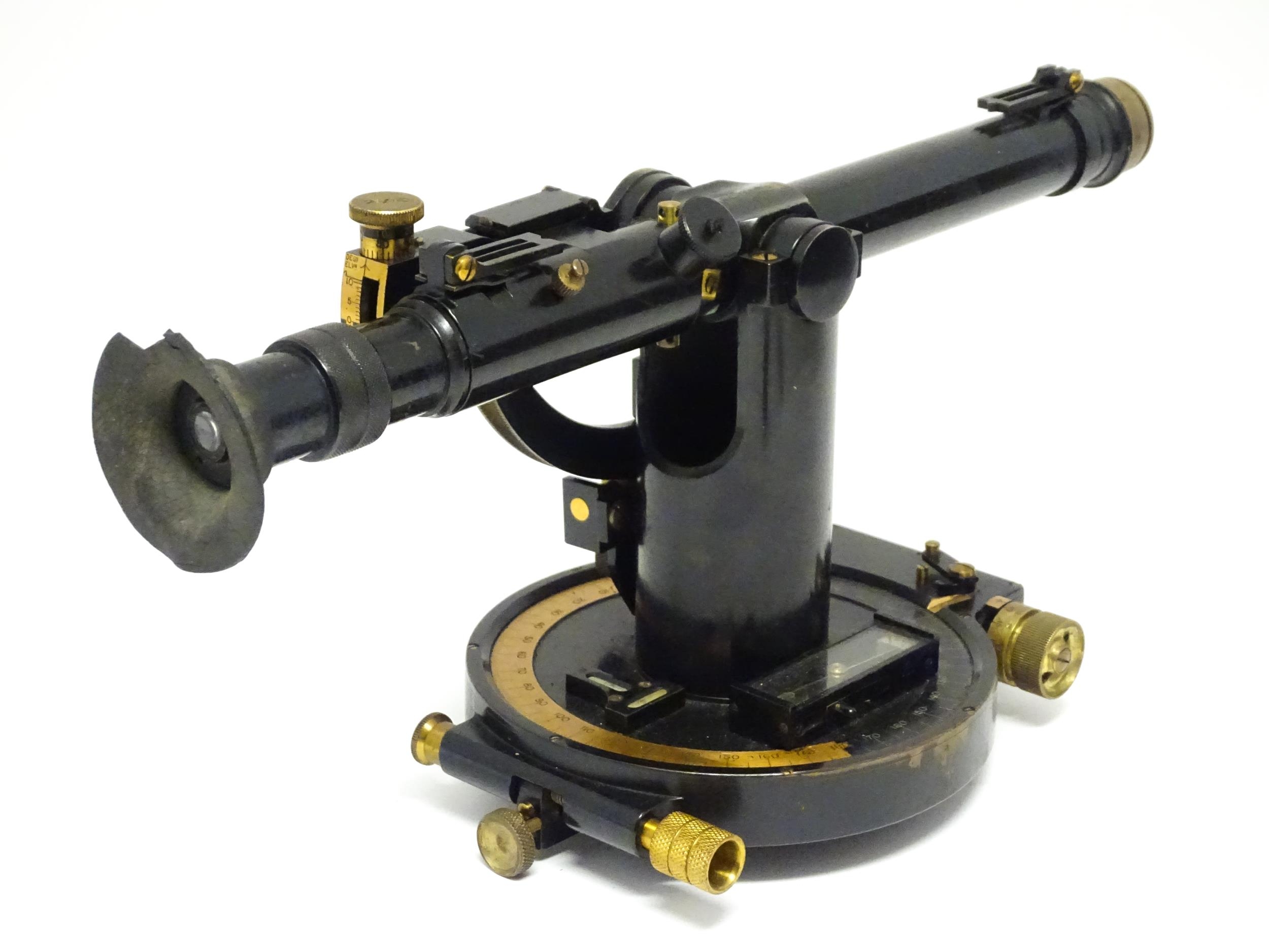 Militaria : a cased c1917 Telescope Director No.5 Mk1 artillery gun sight, with blacked finish, - Image 7 of 19