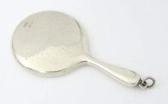 A silver chatelaine mirror hallmarked Birmingham 1916 maker Crisford & Norris. Approx 2 1/2" long
