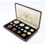 Coins: A Royal Mint 1937 United Kingdom George VI specimen coin set, to include Maundy money