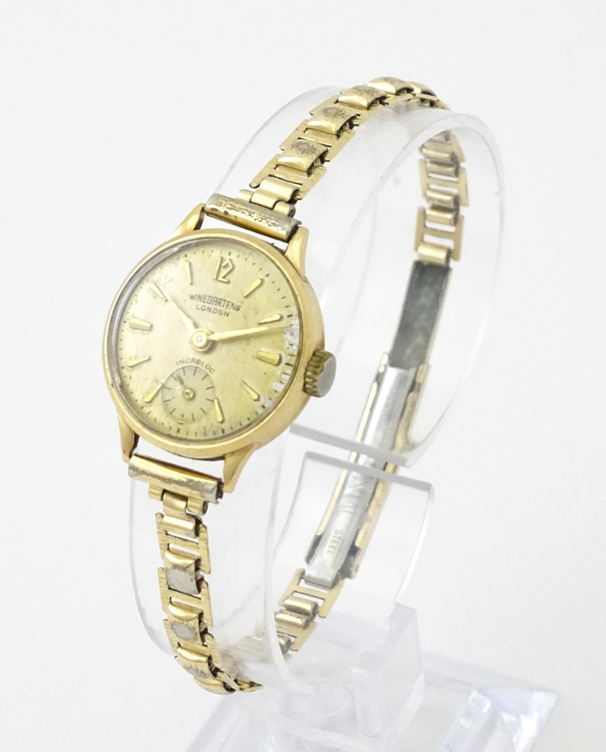 Three various 9ct gold ladies wristwatches, two with 9ct gold bracelet straps. Maker to include - Image 7 of 28