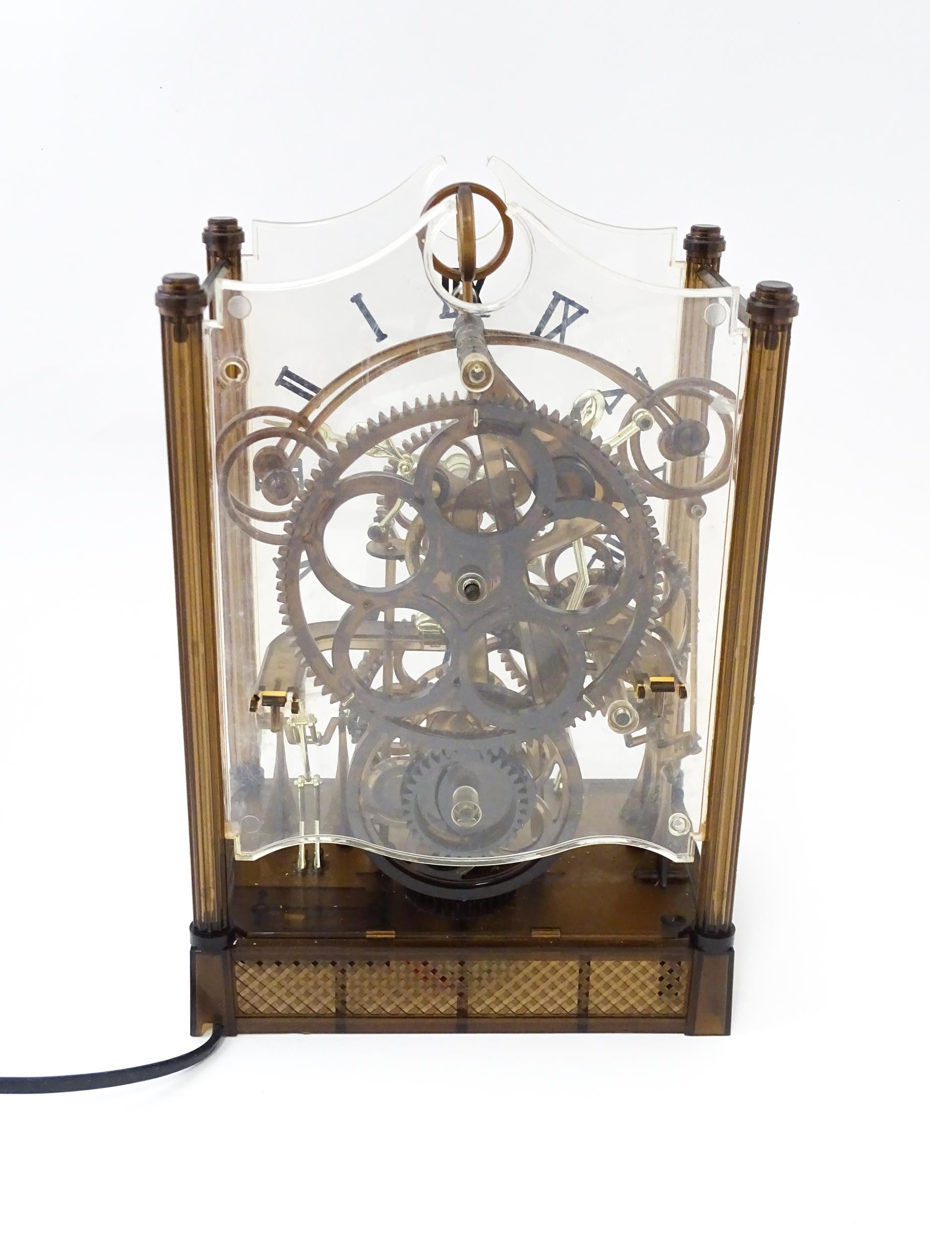 An Arrow Industries ' Electric Master Motion Clock' known as the Animated Time Machine' of plastic - Image 9 of 12