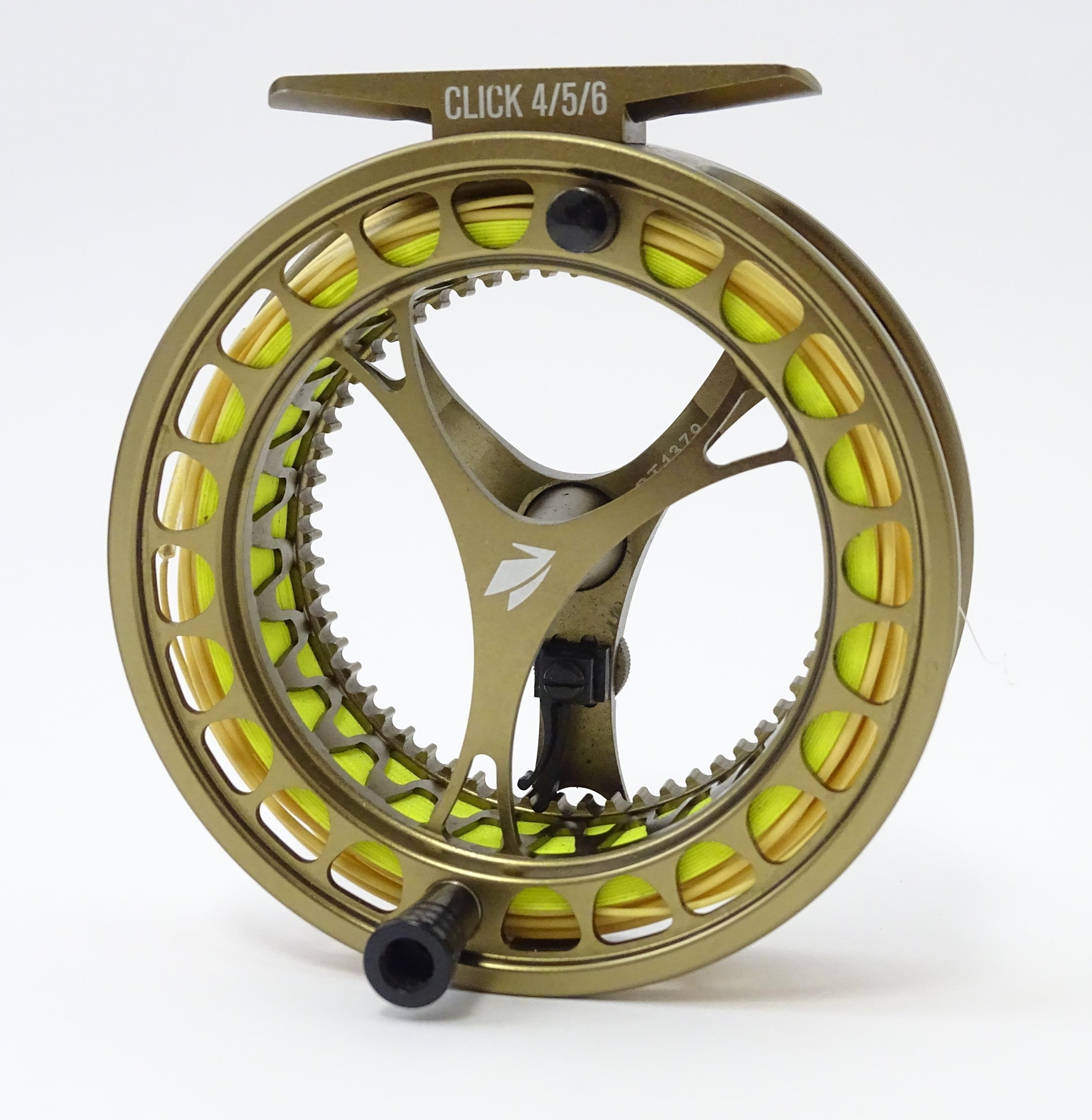 Fishing : a Sage Bronze Click 4/5/6 centrepin fly reel, boxed with case and manual. The reel - Image 5 of 5