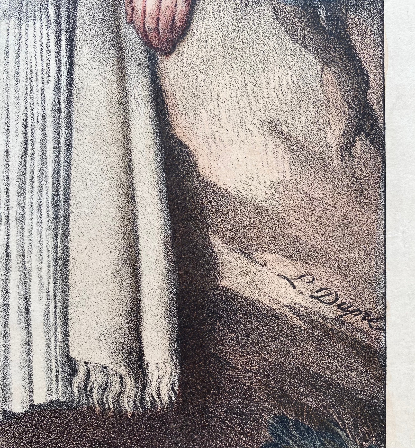 Louis Dupre (1789-1837), Original lithograph hand coloured with watercolour, Titled Un Grec de - Image 4 of 5