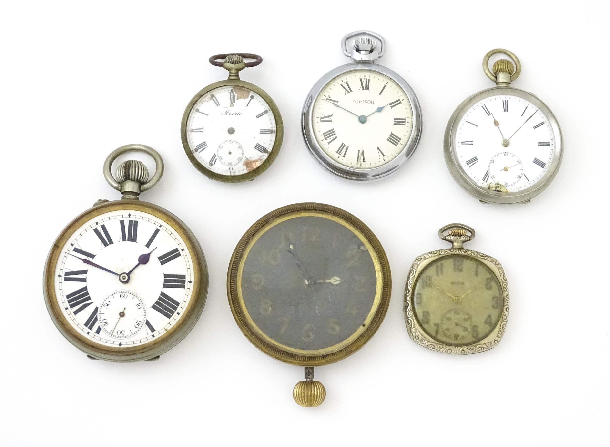 A quantity of assorted pocket and fob watches, various sizes and makers (6) Please Note - we do - Image 4 of 25