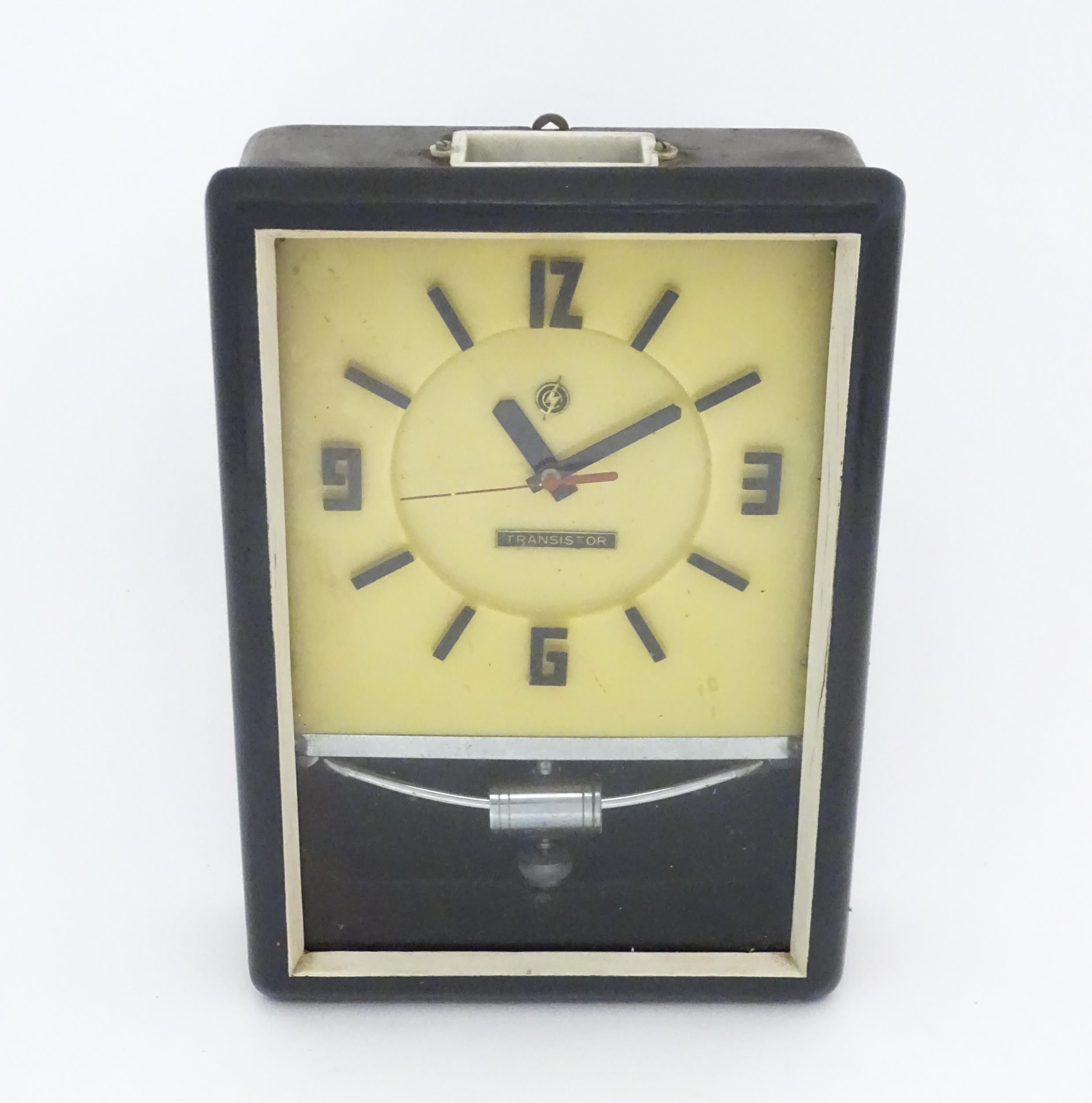 A retro vintage' Transistor ' wall clock. Approx. 15" high Please Note - we do not make reference to - Image 4 of 12