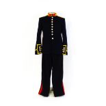 Militaria : a Royal Marines bandsman's No.1 full dress uniform, the single-breasted tunic with