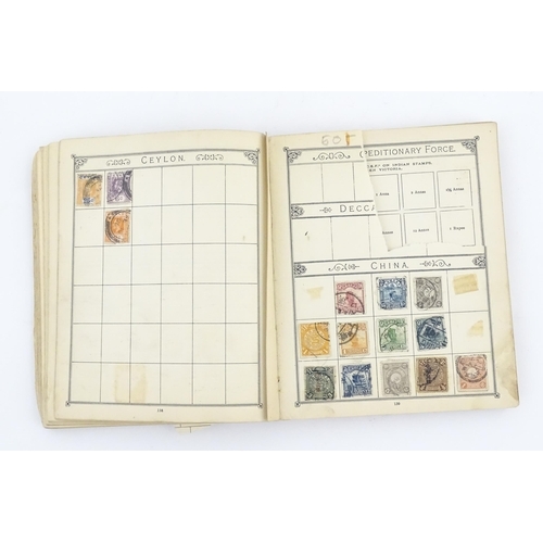 Stamps / Postal History: An early 20thC postage stamp album, containing numerous affixed worldwide - Image 5 of 19