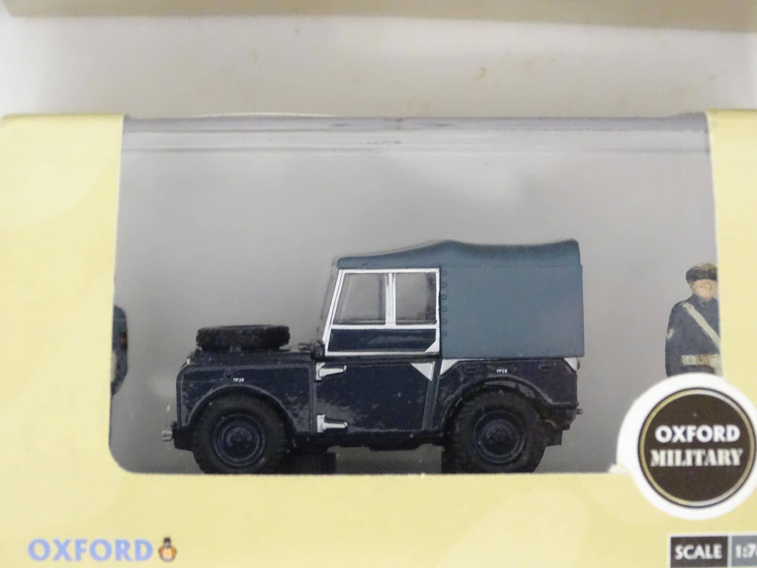 Toys: A quantity of die cast scale model Oxford Fire / Military / Commercial vehicles to include RAF - Image 11 of 13