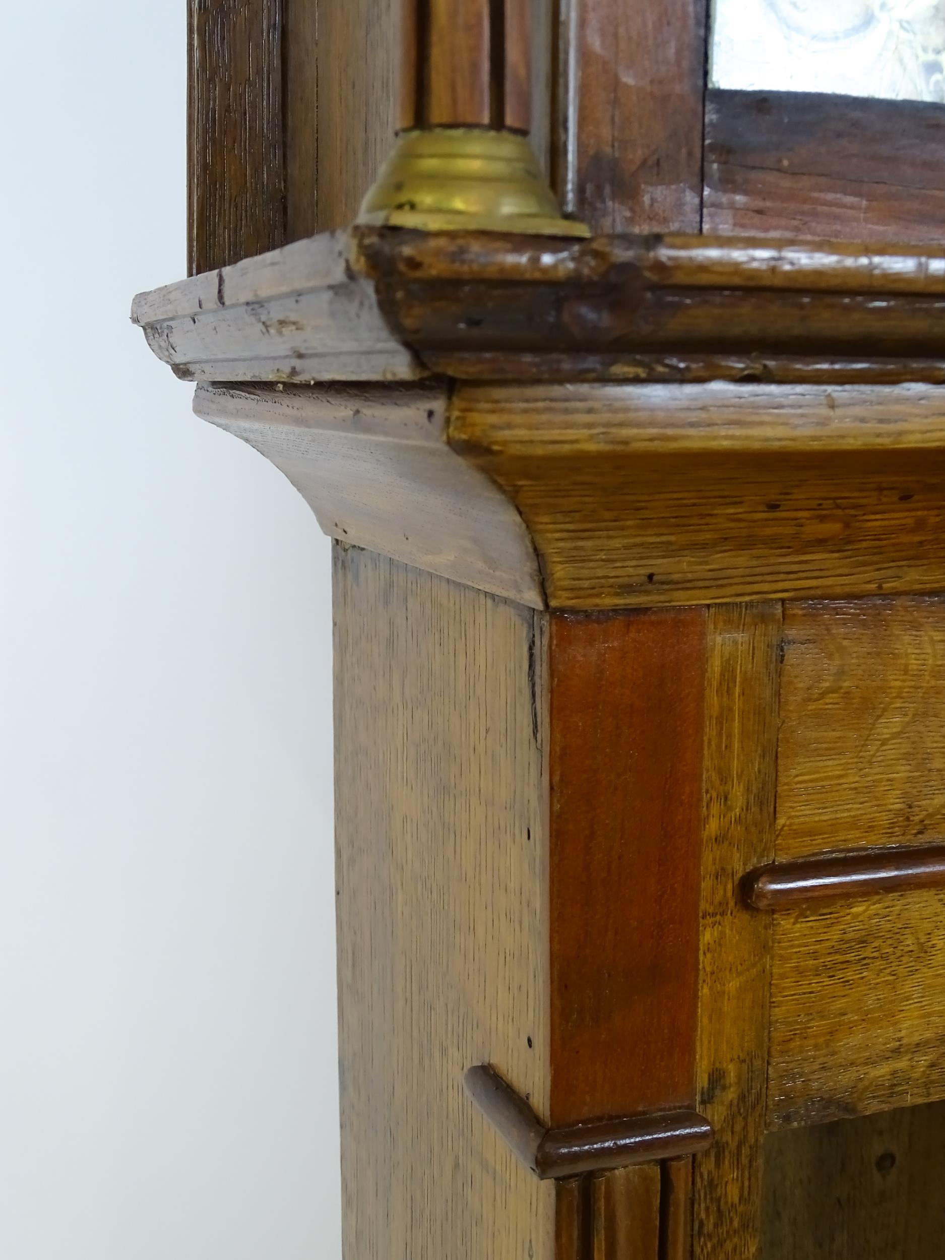William Preddy, Langport : A 19thC oak cased 30 hour longcase clock with walnut crossbanding, the - Image 13 of 15
