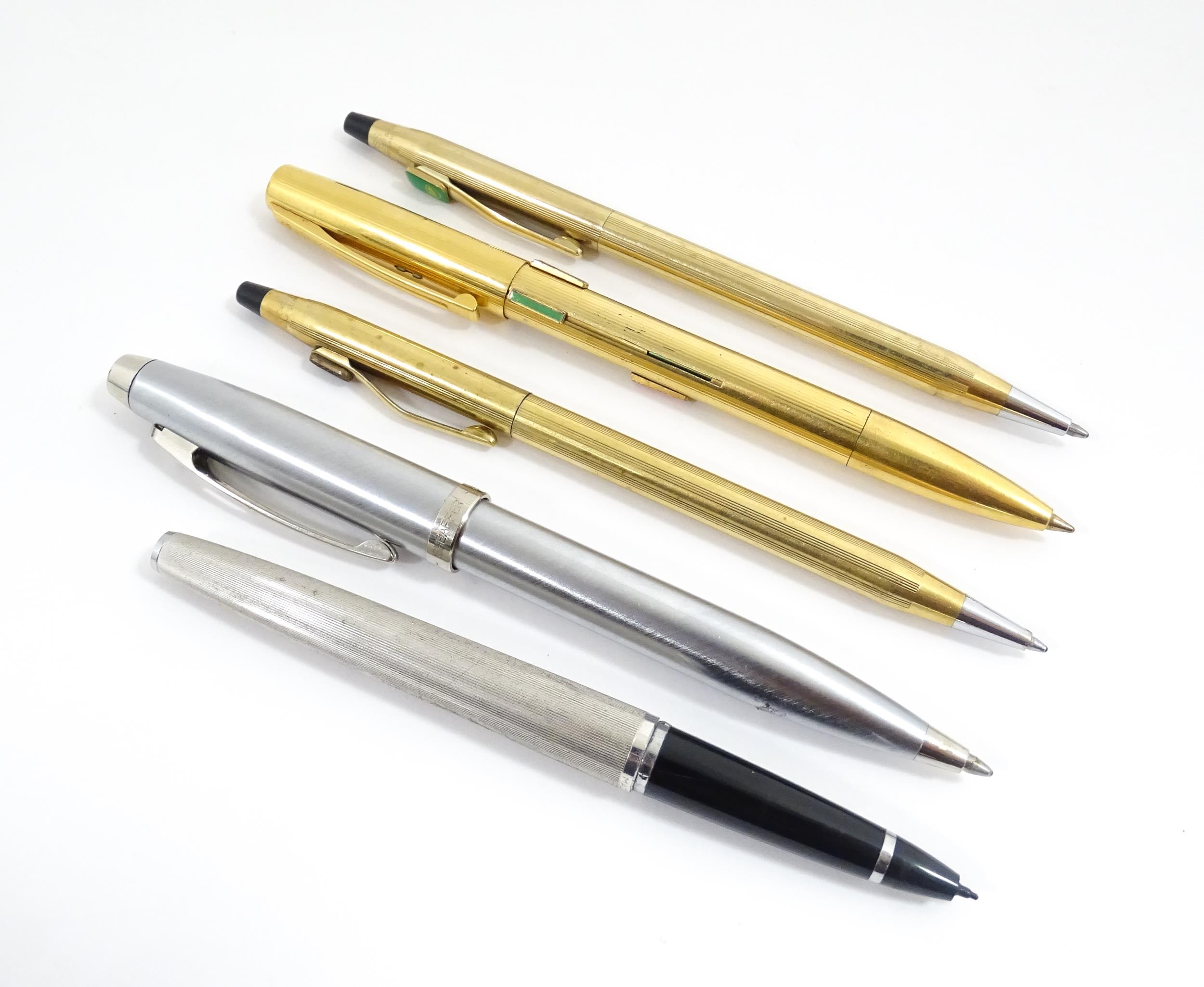 Five assorted pens, comprising a Waterman Paris 'Panta' four-colour ballpoint pen, a Cross Ireland - Image 5 of 11