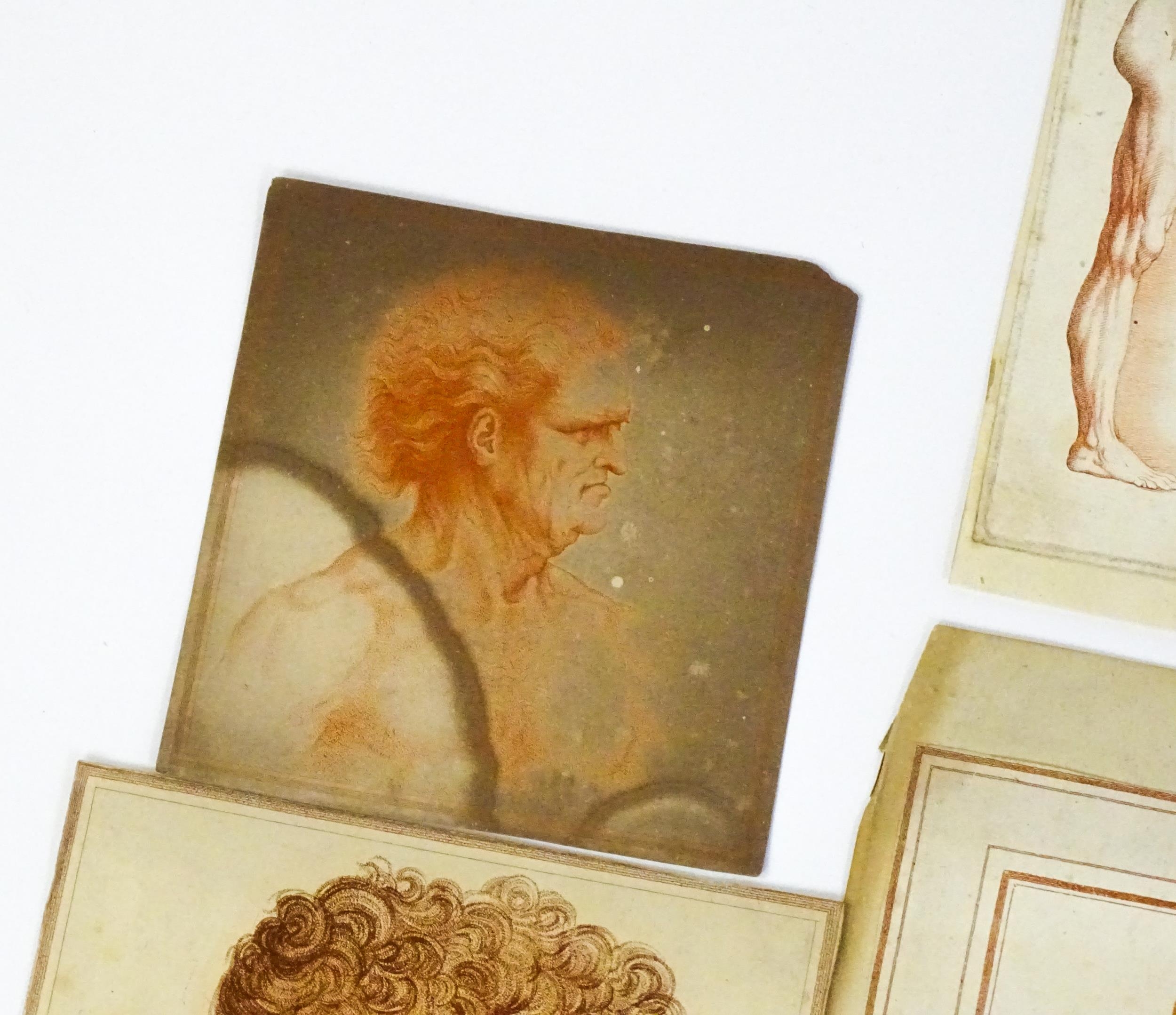 Six 18th / 19thC Bartolozzi stipple engravings after Leonardo da Vinci to include A Portrait of a - Image 5 of 12