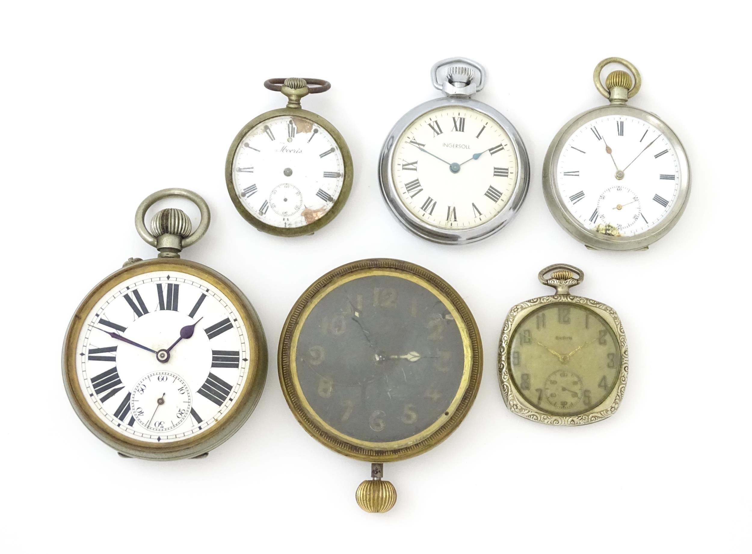 A quantity of assorted pocket and fob watches, various sizes and makers (6) Please Note - we do - Image 3 of 25