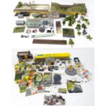 Toys - Model Train / Railway Interest : A large quantity of model railway scenery building items and