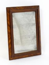 A late 19thC rosewood cushion mirror. Measuring 26" wide x 35" high. Please Note - we do not make