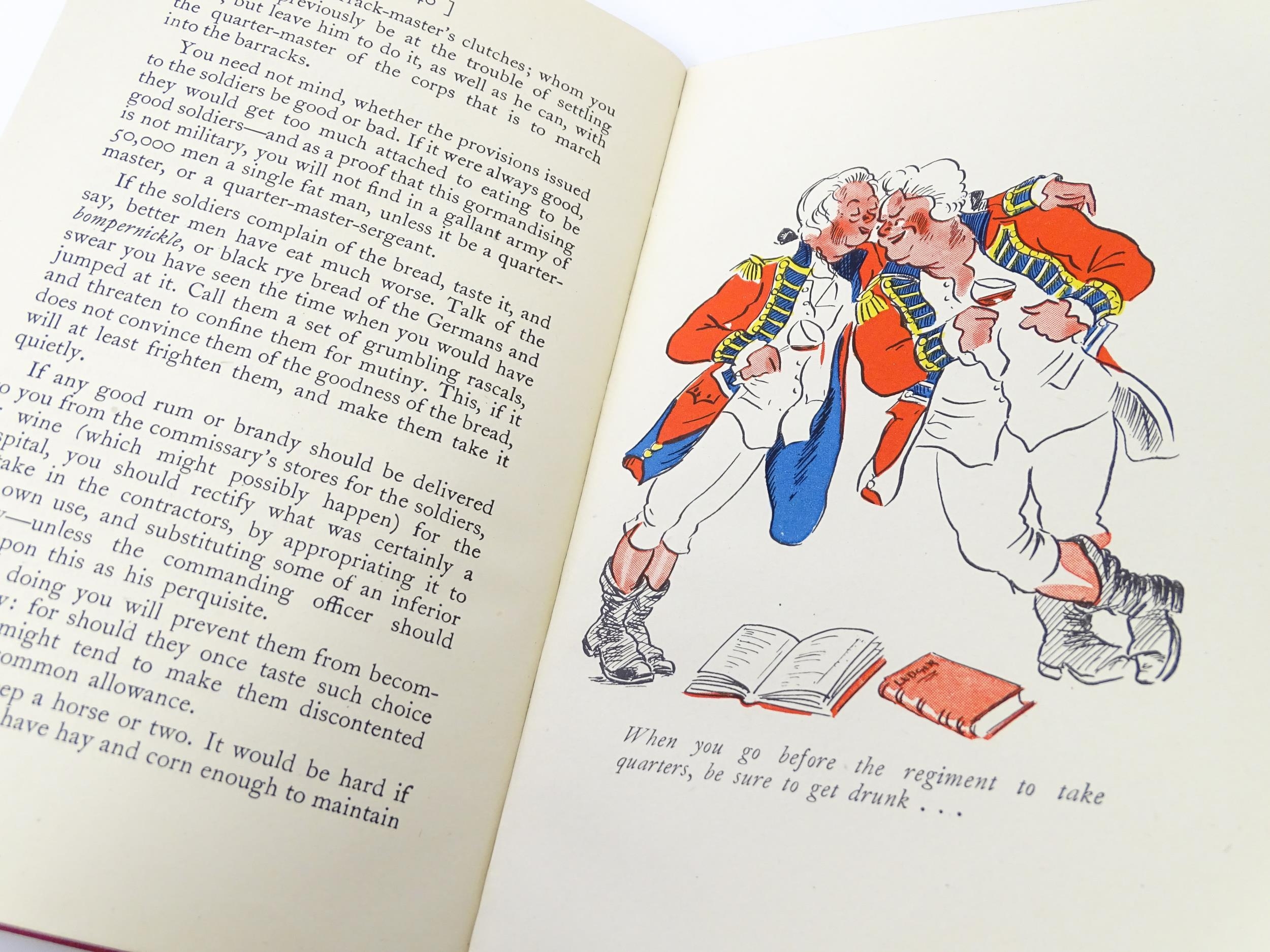 Militaria, Book : Advice to the Officers of the British Army, with illustrations by Frank Wilson and - Image 8 of 9