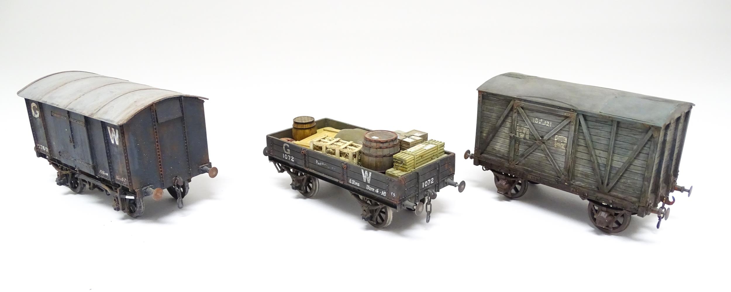 Toys - Model Train / Railway Interest : A quantity of O gauge locomotive, rolling stock / wagons, - Image 6 of 12