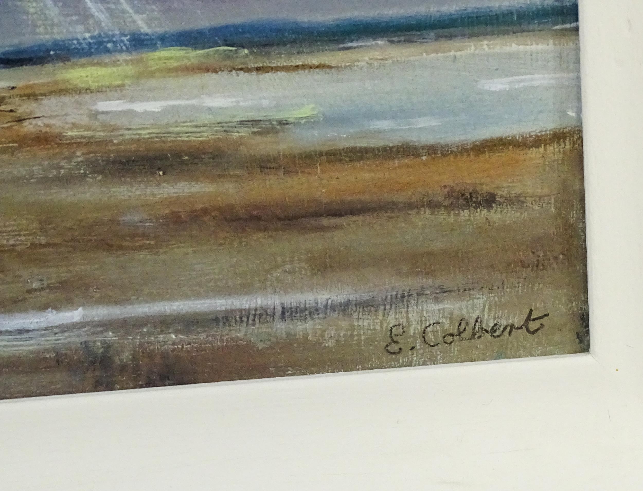 Elaine Colbert, 20th century, Oil on canvas, Suffolk landscape. Signed lower right and ascribed - Image 4 of 4