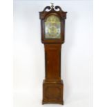 Alexander Mitchel (Mitchell) Gorbals, Glasgow : A Scottish Geo III oak 8-day longcase clock the