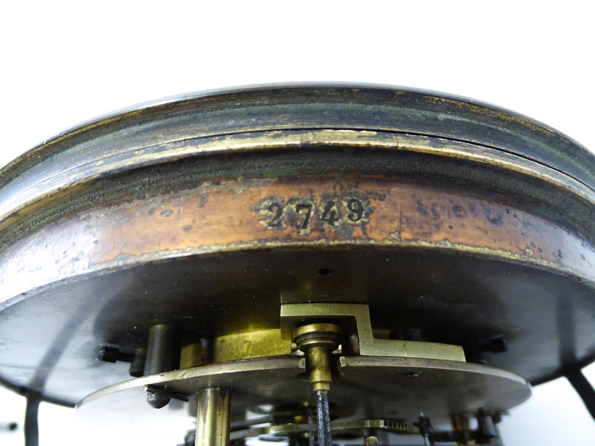 An 8-day clock movement with Roman chapter ring. Approx. 7" diameter Please Note - we do not make - Image 8 of 9