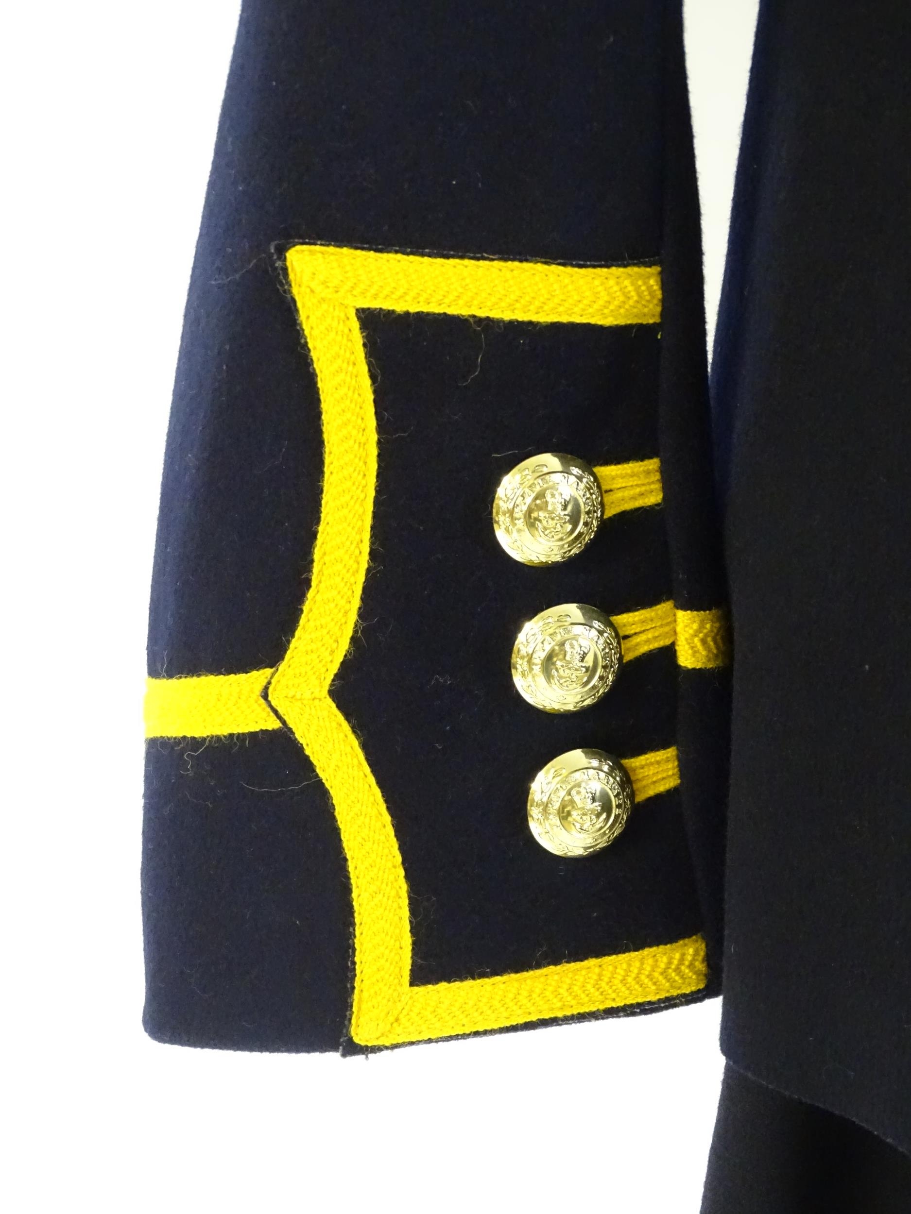 Militaria : a Royal Marines bandsman's No.1 full dress uniform, the single-breasted tunic with - Image 5 of 13