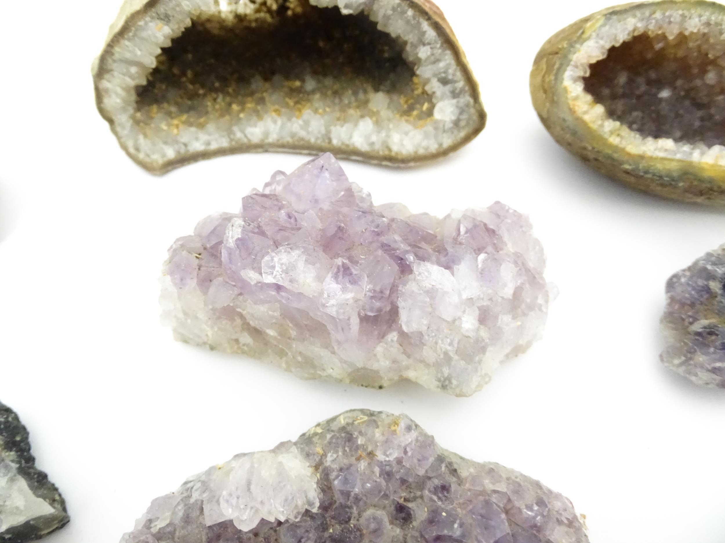 Natural History / Geology Interest: A quantity of amethyst hardstone specimens / geodes. Largest - Image 11 of 12