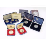 Coins : assorted coins to include a Royal Mint silver proof crown commemorating the centenary of the