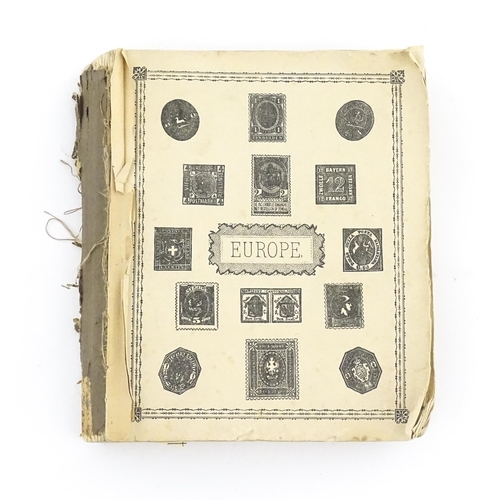 Stamps / Postal History: An early 20thC postage stamp album, containing numerous affixed worldwide - Image 2 of 19