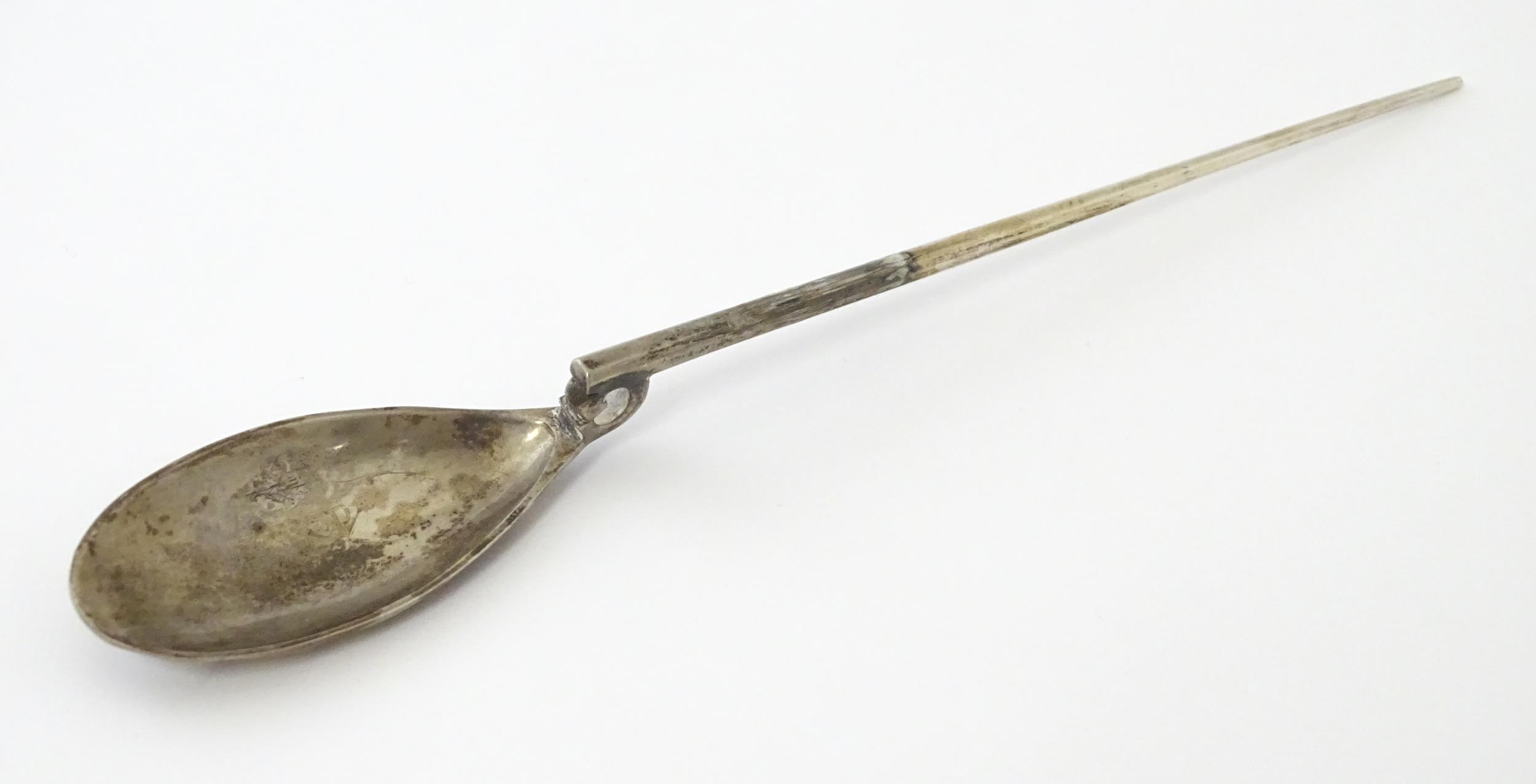 A silver replica of a Roman Christening spoon, indistinctly marked. Approx. 8 1/4" long Please - Image 6 of 17