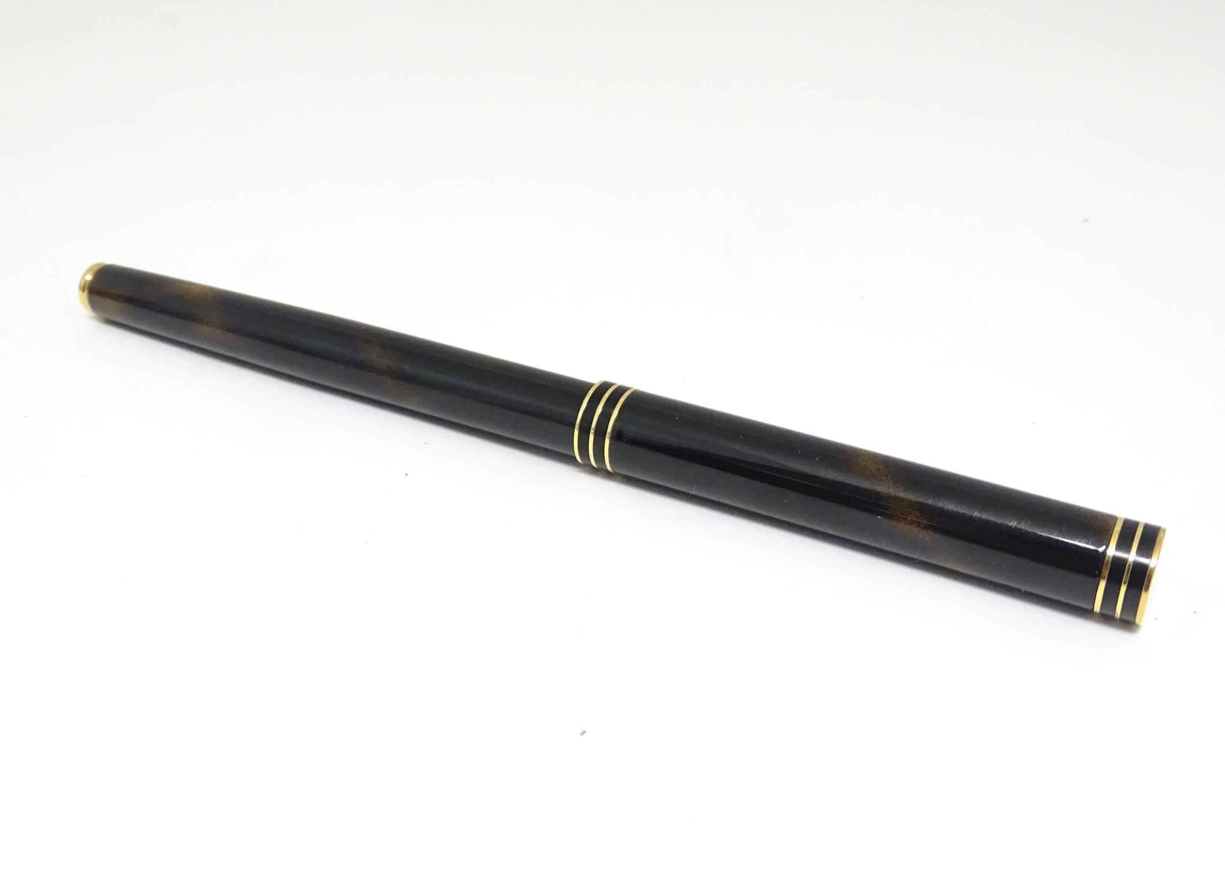 A De Beers cased Waterman Paris 'Ideal' fountain pen, the barrel and cap with black and bronze - Image 24 of 25