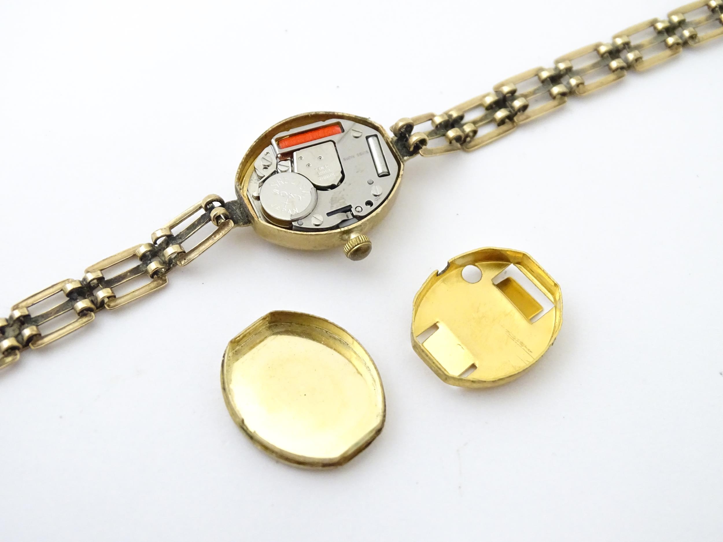 Three various 9ct gold ladies wristwatches, two with 9ct gold bracelet straps. Maker to include - Image 24 of 28