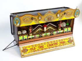 A 20thC scale model musical automaton calliope funfair / fairground wagon / trailer titled