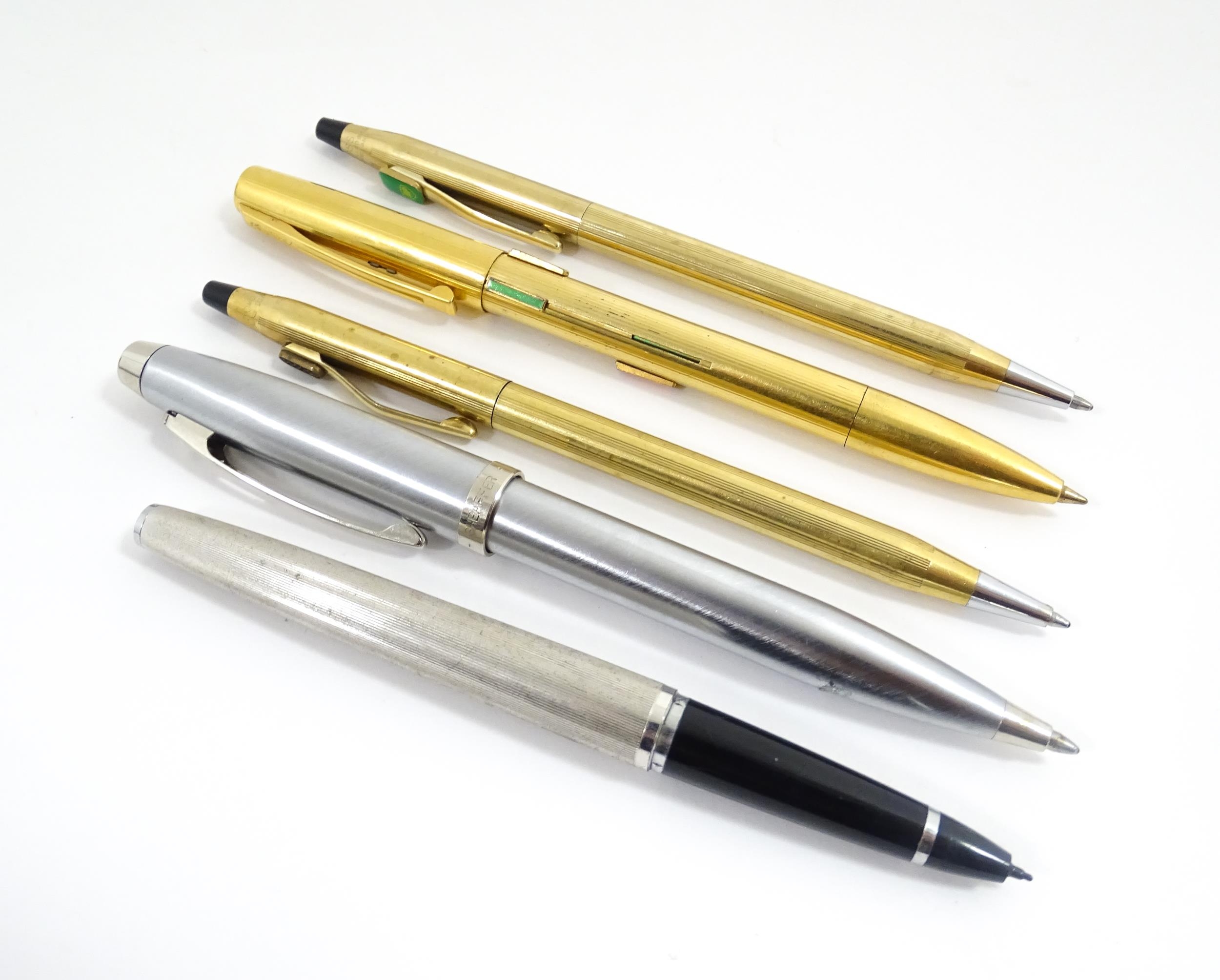 Five assorted pens, comprising a Waterman Paris 'Panta' four-colour ballpoint pen, a Cross Ireland - Image 4 of 11