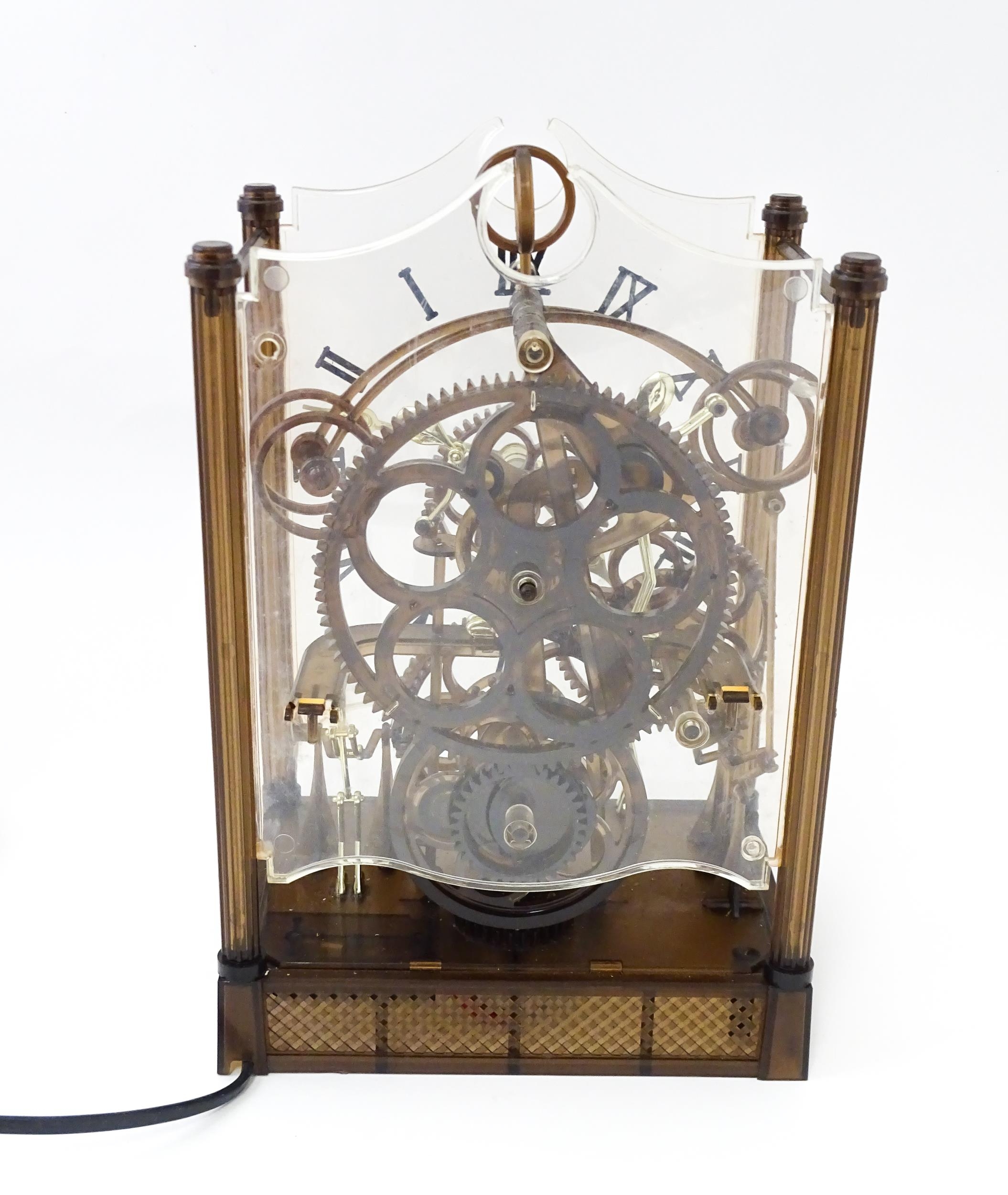 An Arrow Industries ' Electric Master Motion Clock' known as the Animated Time Machine' of plastic - Image 10 of 12