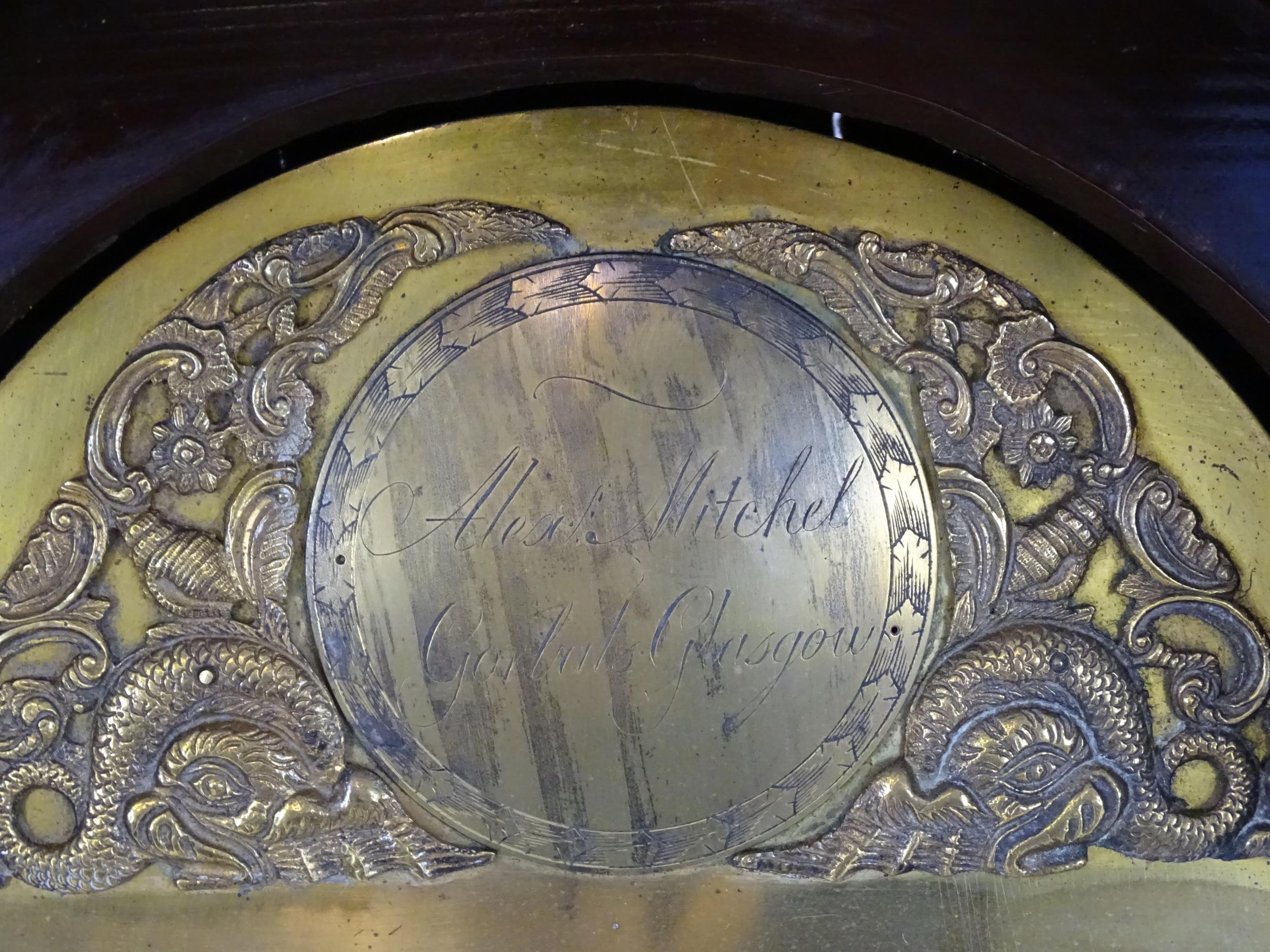 Alexander Mitchel (Mitchell) Gorbals, Glasgow : A Scottish Geo III oak 8-day longcase clock the - Image 7 of 16